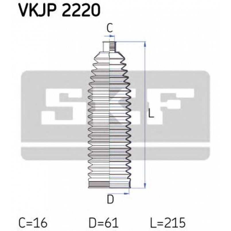 VKJP 2220 SKF - Пильовик привідного валу
